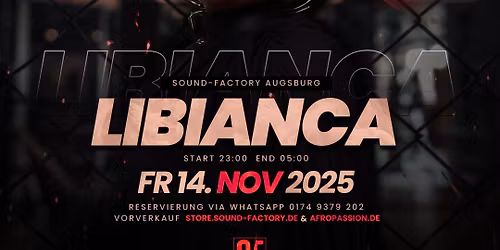 \ud83d\udd25 LIBIANCA Live on Stage \u2013 Presented by Afro Passion! \ud83d\udd25