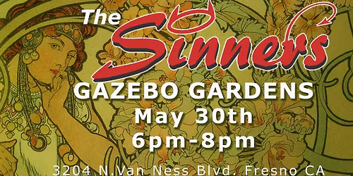 The Sinners @ Gazebo Gardens