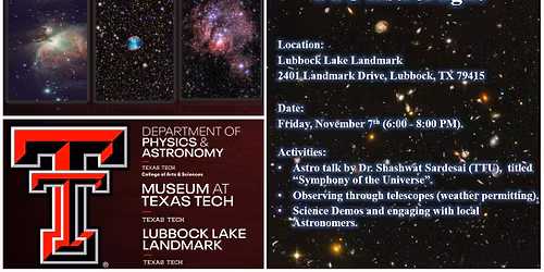 TTU AstroNight at the Lubbock Lake Landmark