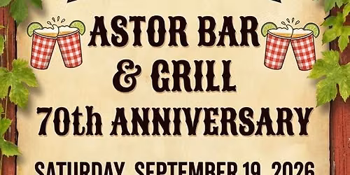 Astor Bar 70th Anniversary BBQ