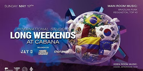 International Student Long Weekend At Cabana