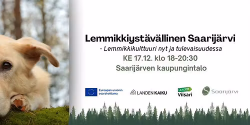 Lemmikkiyst\u00e4v\u00e4llinen Saarij\u00e4rvi: Lemmikkikulttuuri nyt ja tulevaisuudessa