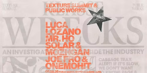 Texture Summit presents Luca Lozano & Mr. Ho + more TBA