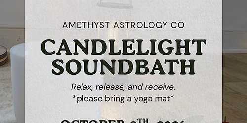 Candlelight Soundbath Meditation