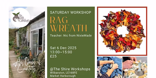Saturday Workshop : Rag Wreath by NixieMade