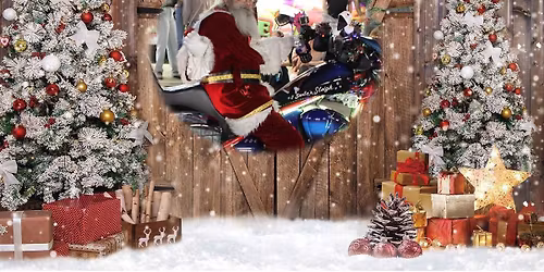 D.A.S.H. Rescue Christmas Pics 4 Paws with Motorcycle Santa