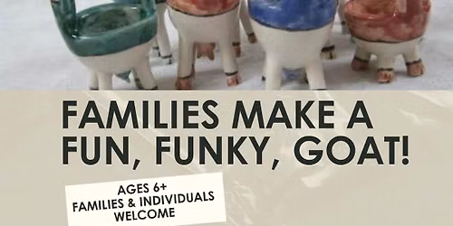 Families Make a Fun, Funky Goat Workshop