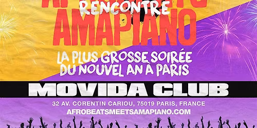 Afrobeats x Amapiano \u2013 La Plus Grosse Soir\u00e9e du Nouvel An \u00e0 Paris