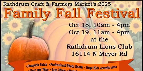 Family Fall Festival (Rathdrum Craft and Farmers Market)