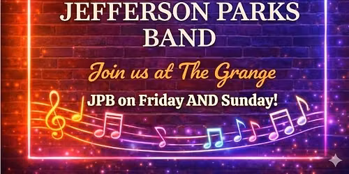 Jefferson Parks Band LIVE for a fun packed weekend at The McMinnville Grange!