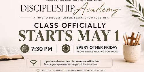 Discipleship Academy \ud83d\udd4a\ufe0f
