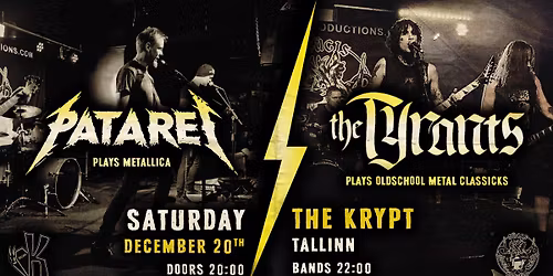 PATAREI plays METALLICA + THE TYRANTS @ The Krypt\ud83e\udd87