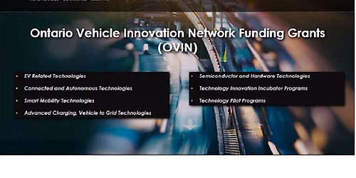 OVIN Funding Programs Information Session