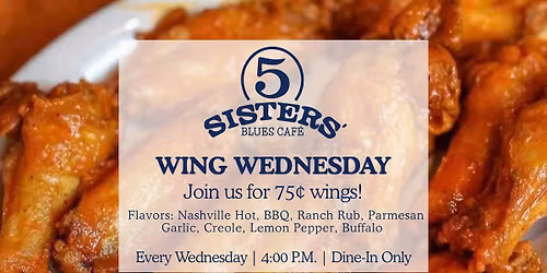 Wing Wednesday at Five Sisters!