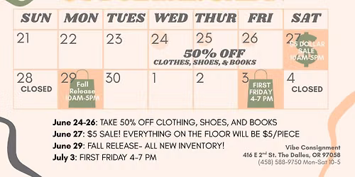 $5 SALE AT VIBE CONSIGNMENT