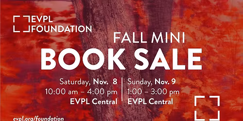 EVPL Foundation Fall Mini Book Sale