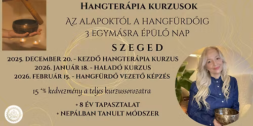 Calm Lotus HANGTER\u00c1PIA KURZUSOK - SZEGED (3 egym\u00e1sra \u00e9p\u00fcl\u0151 nap, kedvezm\u00e9nyekkel)