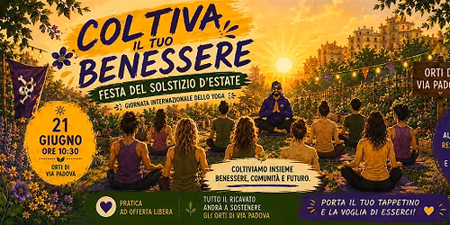 Coltiva il tuo benessere