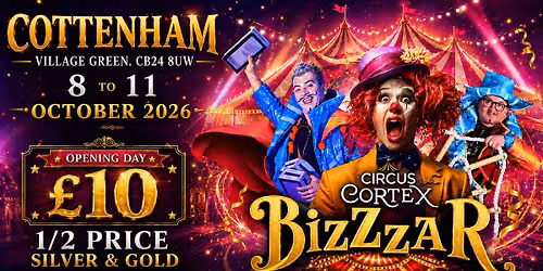 Circus Cortex at Cottenham, Cambridge. 8-11 October 2026