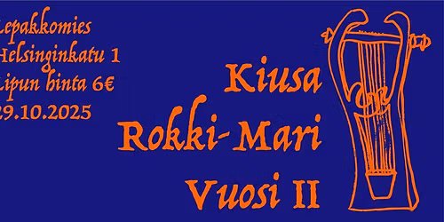 KIUSA + ROKKI-MARI + VUOSI II @ Lepakkomies 29.10.