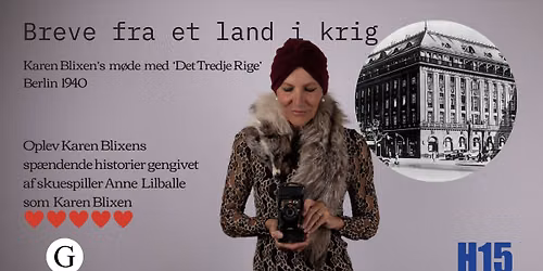 Premiere: Breve fra et land i krig - Karen Blixens m\u00f8de med 'Det Tredje Rige'