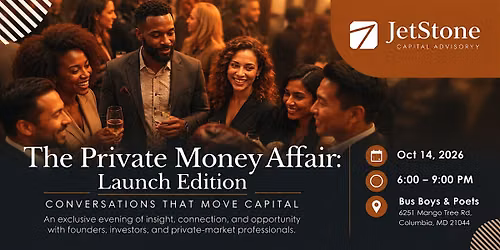 The Private Money Affair: Launch Edition presented by JetStone Capital