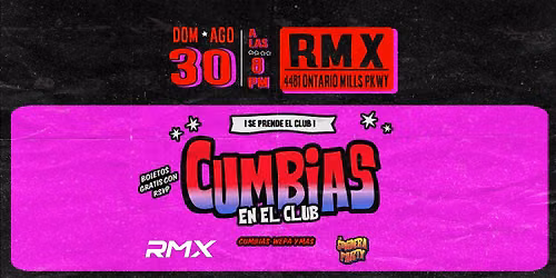CUMBIAS EN EL CLUB - RMX ONTARIO - ( DOM 30 DE AGO)