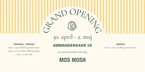 GRAND OPENING: MOS MOSH Flagship Store