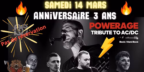\ud83d\udd25Anniversaire\ud83d\udd253 ans de la hache c\u00e9venole\ud83d\udd25 Tribute AC\u26a1\ufe0fDC \ud83d\udd25POWERAGE\ud83d\udd25