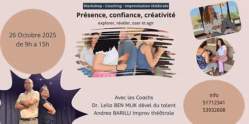 Workshop - Coaching - Improvisation th\u00e9\u00e2trale