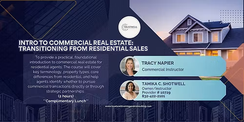 Intro Into Commercial Real Estate: Transitioning From Residential Sales