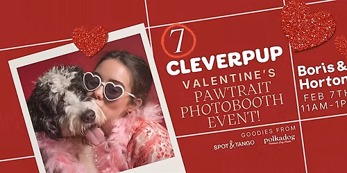 Cleverpup Valentine's Pawtrait Photobooth Event - NYC