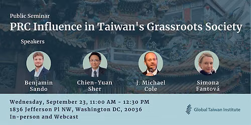 PRC Influence in Taiwan\u2019s Grassroots Society