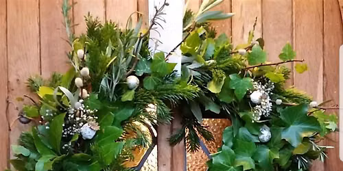 Gardening Lady Christmas Wreath Making Workshop 2