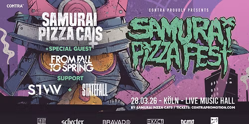 Samurai Pizza Cats \/\/ Samurai Pizza Fest \/\/ K\u00f6ln - AUSVERKAUFT