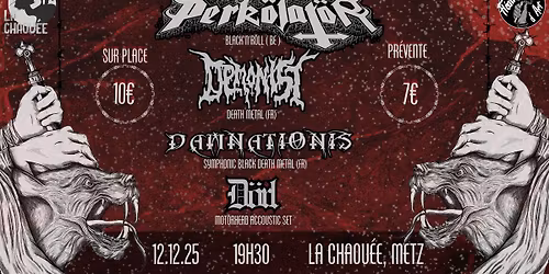 PERK\u00d6LAT\u00d6R \/\/ DEMONIST \/\/ DAMNATIONIS \/\/ D\u00d6RL