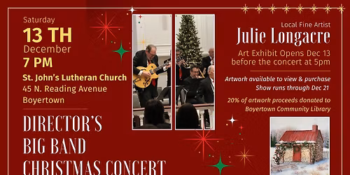 Director's Big Band Christmas Concert & Julie Longacre Art Show