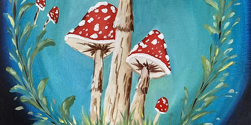 Ethereal Shrooms Paint and Sip in LA!