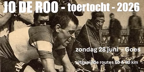 31ste - JO DE ROO toertocht - 2026 - Goes