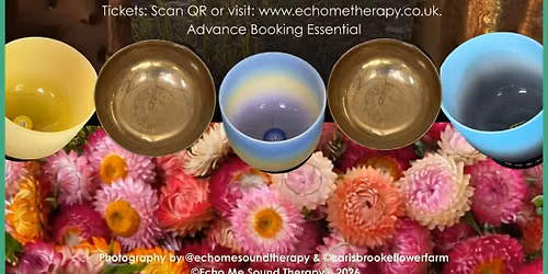 Frequency of Flowers\ud83c\udf3a - Sound & Gong Bath at Carisbrooke Flower Farm (Outside)