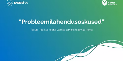 Tasuta loeng "Probleemilahendusoskused"