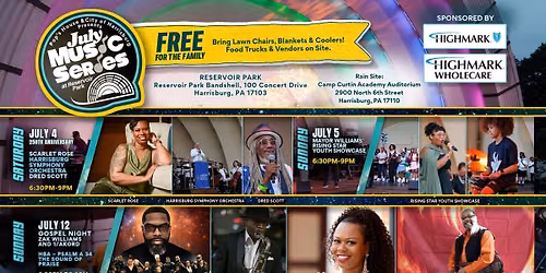 July Music Series Harrisburg, PA