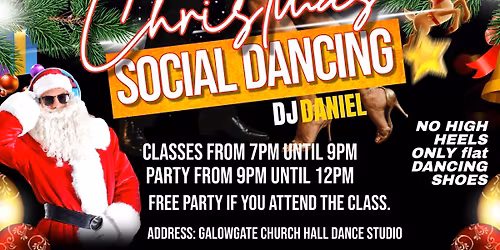 Christmas SBK SOCIAL DANCING in the Dance Studio