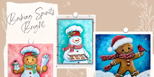 Baking Spirits Bright Paint Class