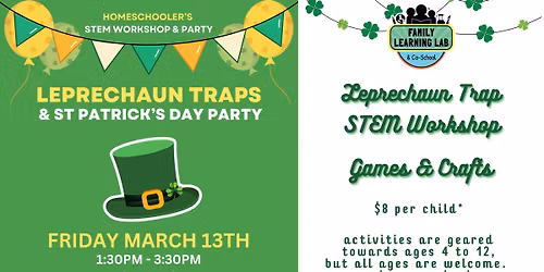 Leprechaun Trap STEM Workshop & St. Patrick\u2019s Day Party