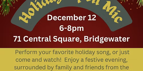 Community Holiday Open Mic!
