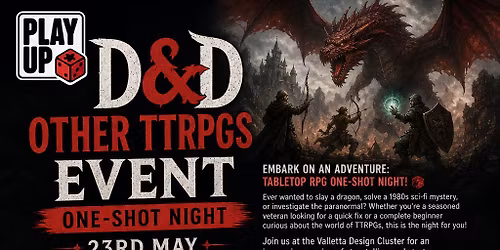 D&D and Other TTRPGs Event - 23rd May