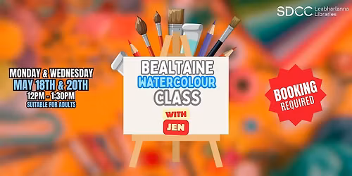 Bealtaine: Watercolours with Jen (a two-part workshop)