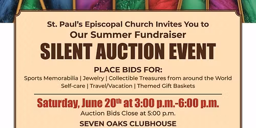 Silent Auction Summer Fundraiser Event