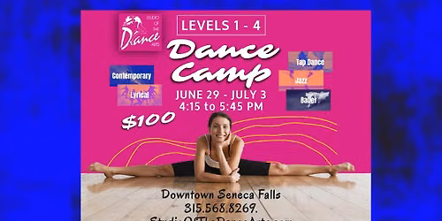 LEVELS 1 - 4 DANCE CAMP